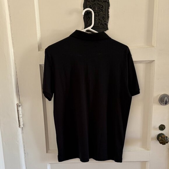 Banana Republic Mens Luxury Touch Performance Polo | Black | Size Medium - Picture 2 of 3